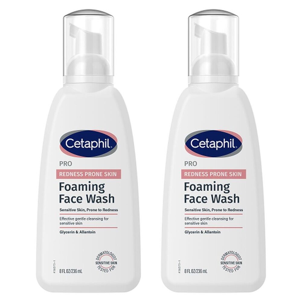 Cetaphil Pro Redness Prone Skin Foaming Face Wash 236mL Pack of 2