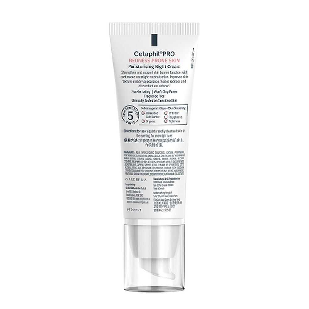 Cetaphil Pro Redness Prone Skin Moisturising Night Cream 50mL