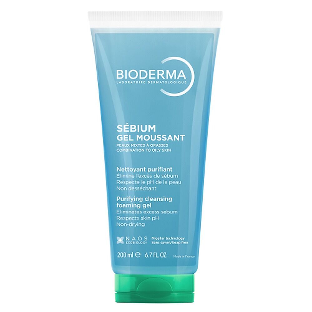 Bioderma Sebium Gel Moussant Purifying Foaming Gel Cleanser 200mL