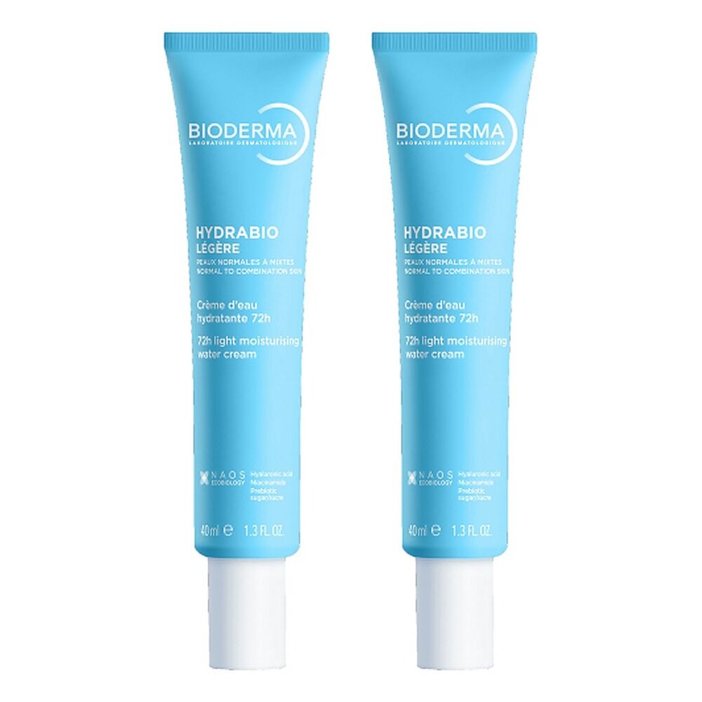 Bioderma Hydrabio Light Moisturising Water Cream 40ml Pack of 2