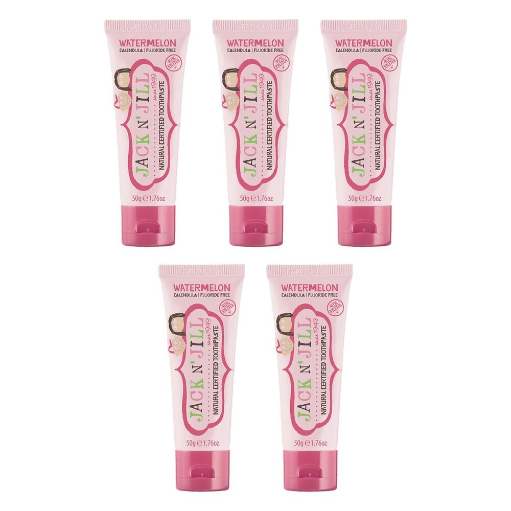 Jack N' Jill Natural Certified Toothpaste Watermelon 50g Pack of 5