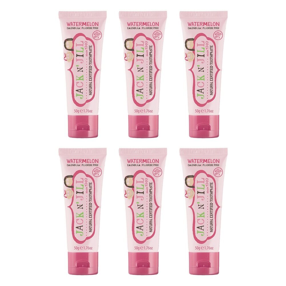 Jack N' Jill Natural Certified Toothpaste Watermelon 50g Pack of 6