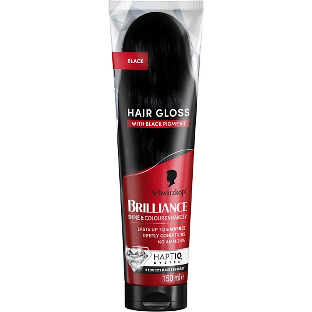 Schwarzkopf Brilliance Gloss Black Hair Dye Conditioner 150mL