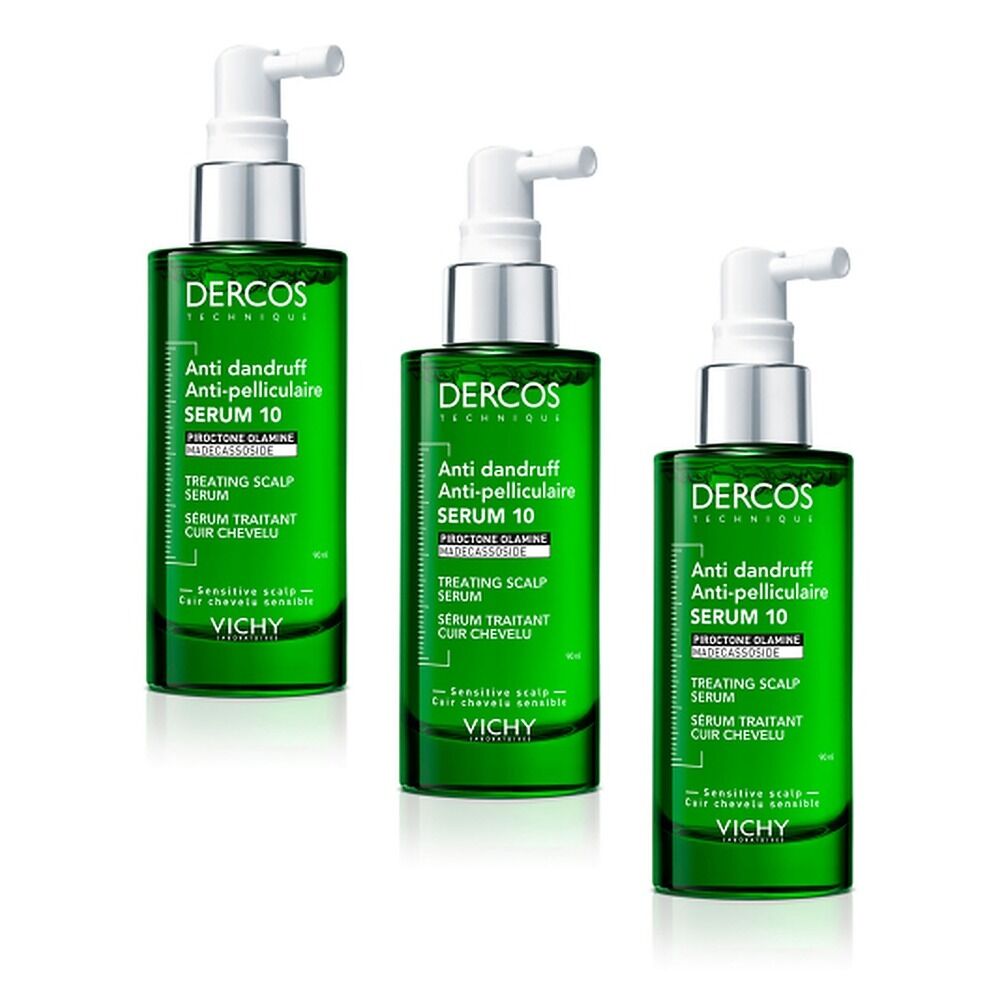 Dercos Anti-Dandruff Serum 10 90mL Pack of 3