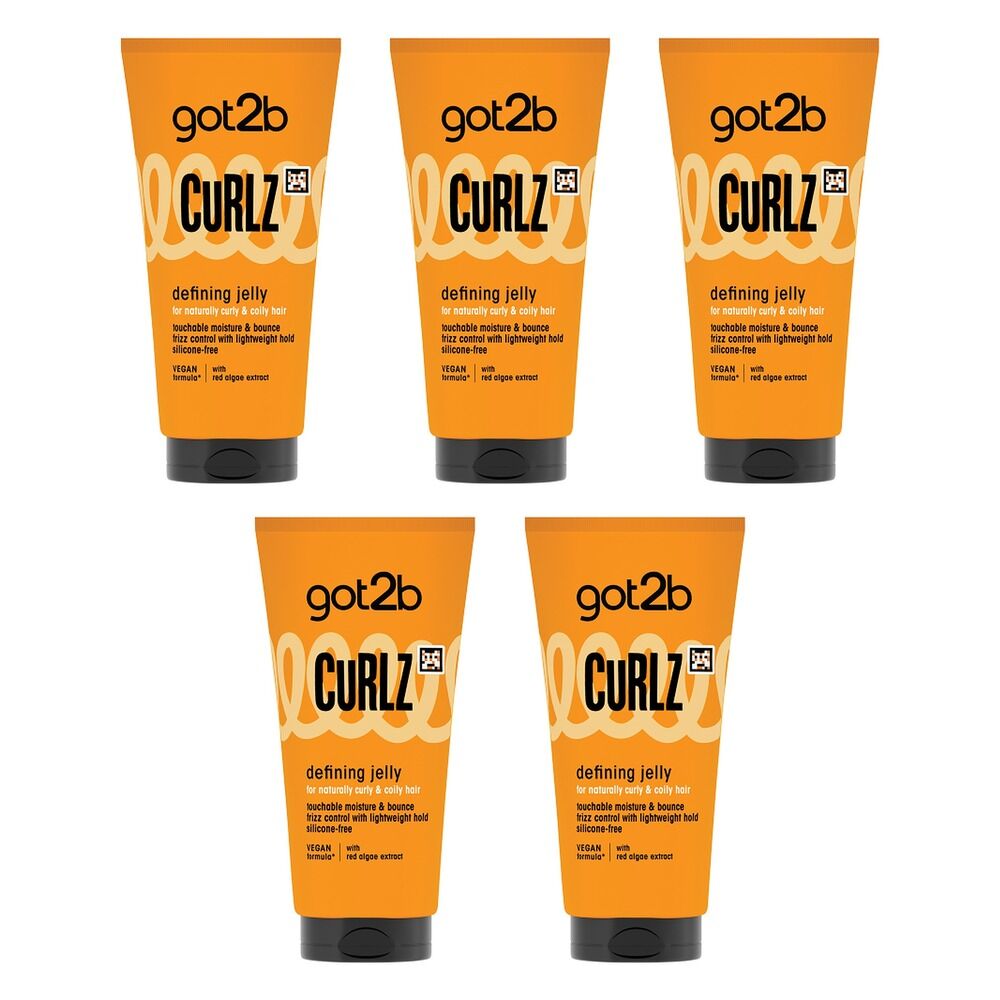 Got2B Curlz Defining Jelly Hair Styling Gel 150mL Pack of 5