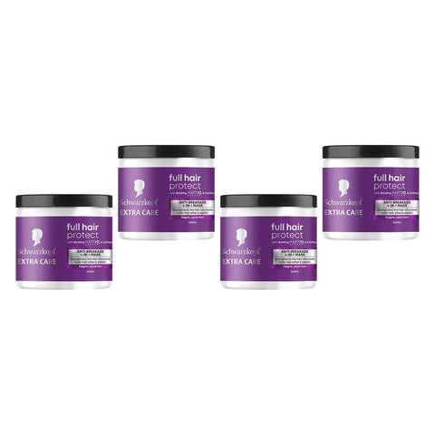 Schwarzkopf Extra Care Full Hair Protect Anti-Breakage 4in1 Mask 240mL Pack of 4