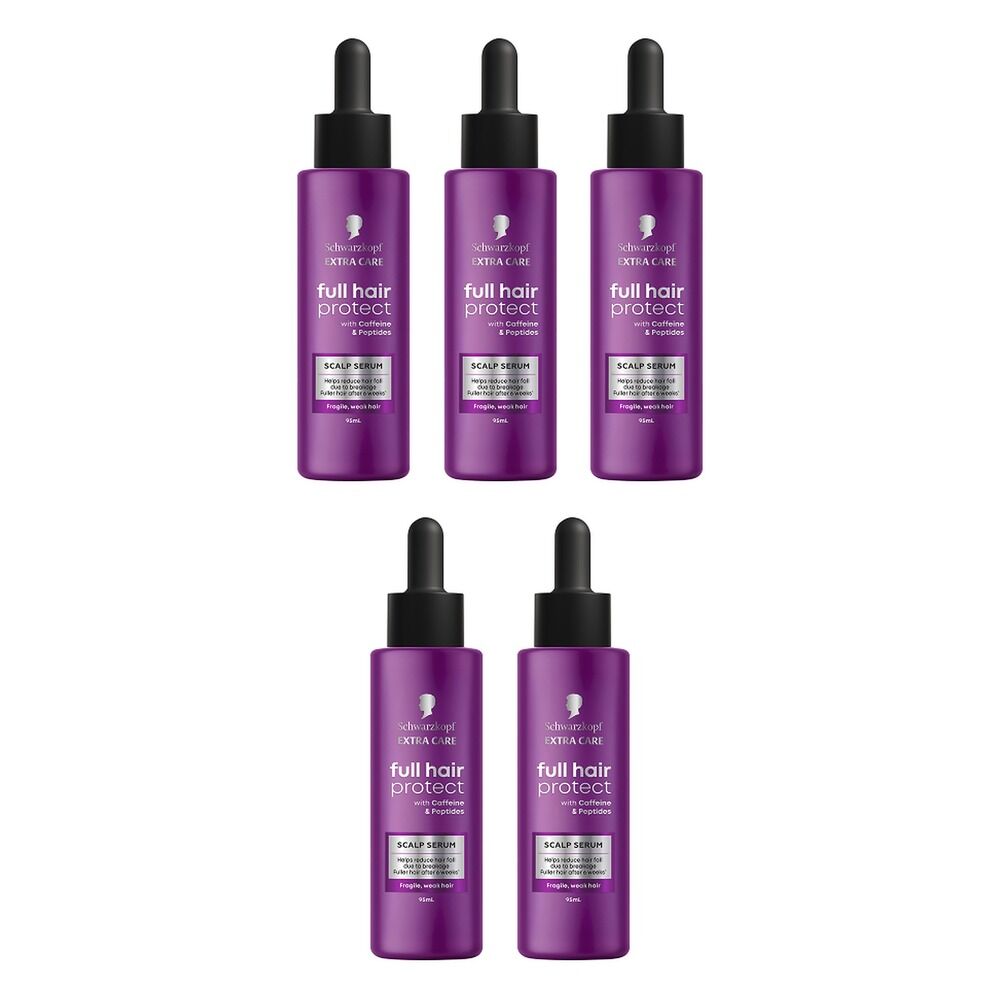 Schwarzkopf Extra Care Full Hair Protect Scalp Serum 95mL Pack of 5