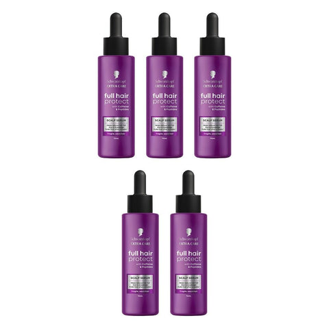 Schwarzkopf Extra Care Full Hair Protect Scalp Serum 95mL Pack of 5