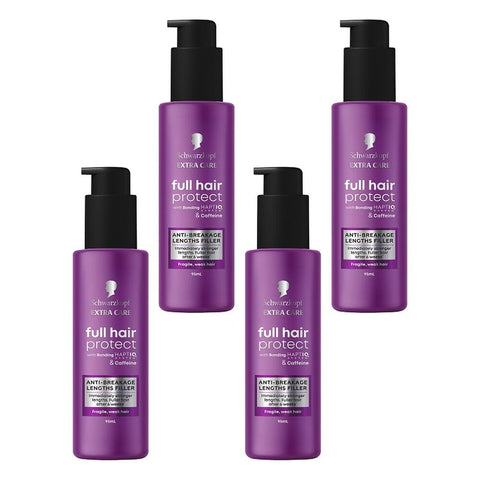 Schwarzkopf Extra Care Full Hair Protect Anti-Breakage Lengths Filler Pack of 4