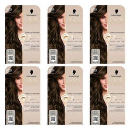 Schwarzkopf Creme Supreme 5-0 Natural Brown Hair Dye 245mL Pack of 6