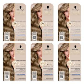 Schwarzkopf Creme Supreme 8-16 Cool Ash Blonde Hair Dye 245mL Pack of 6