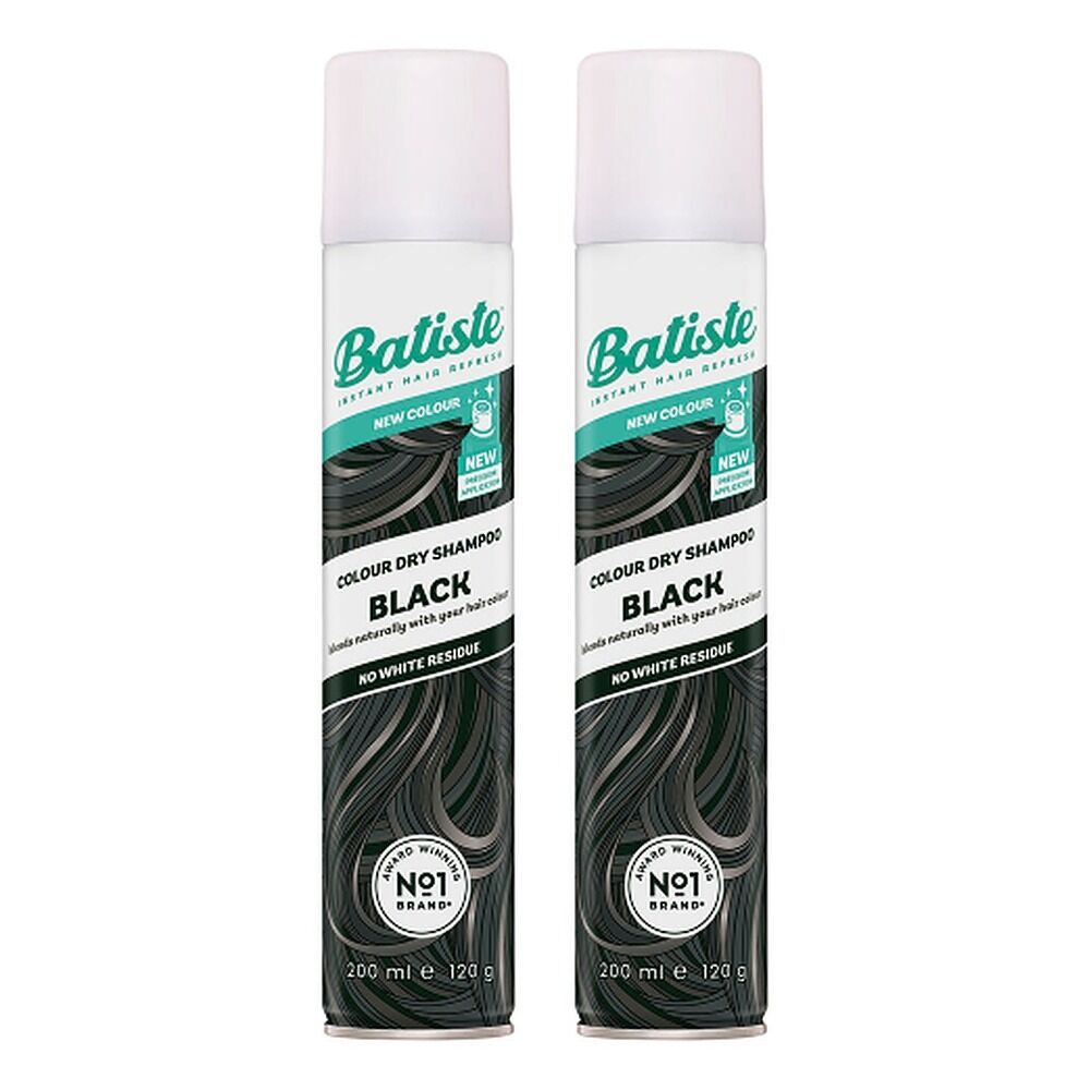Batiste Black Colour Dry Shampoo 200mL Pack of 2