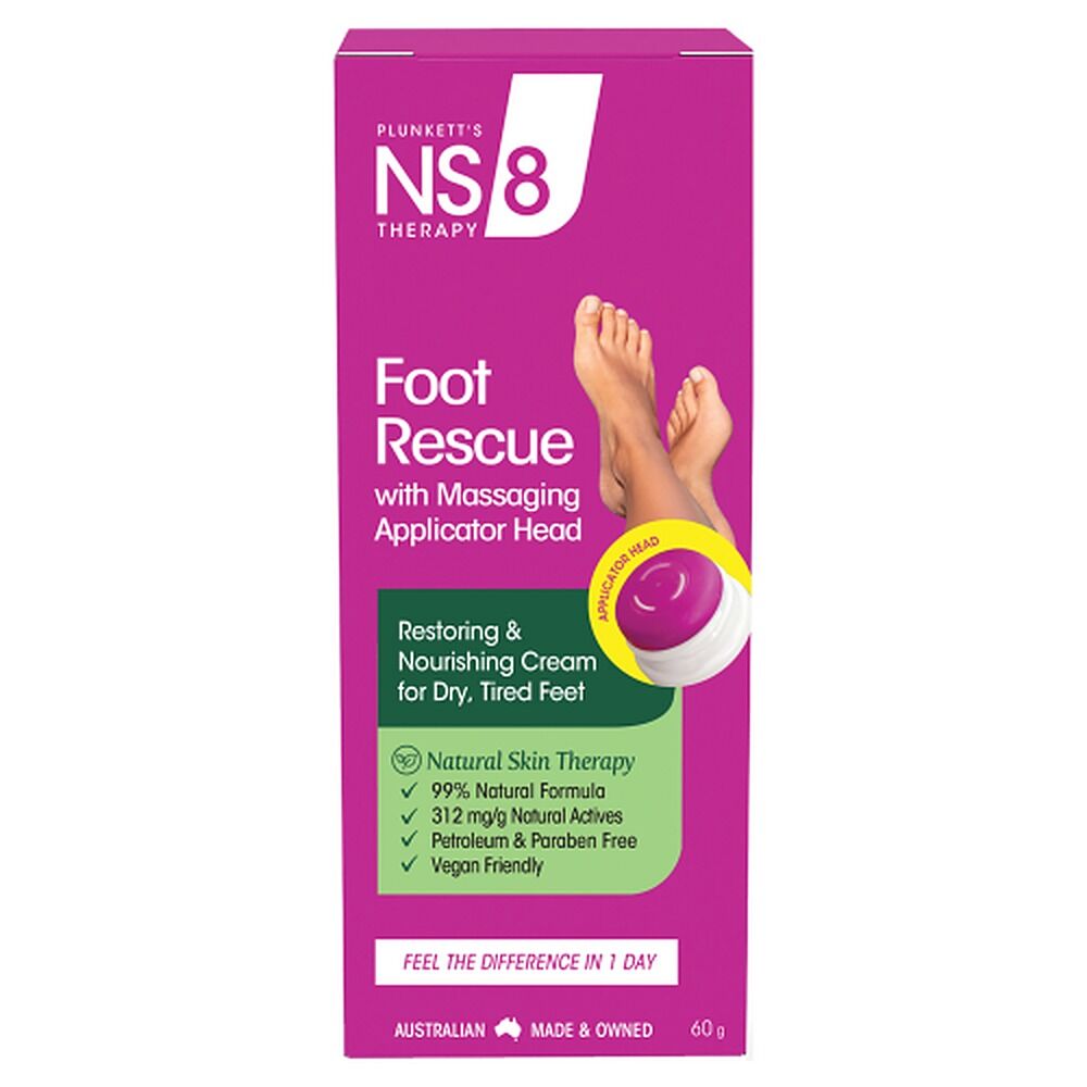 Plunketts NS8 Foot Rescue White Cream 60g