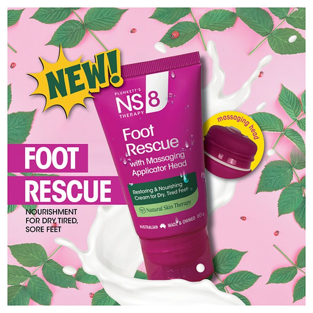 Plunketts NS8 Foot Rescue White Cream 60g