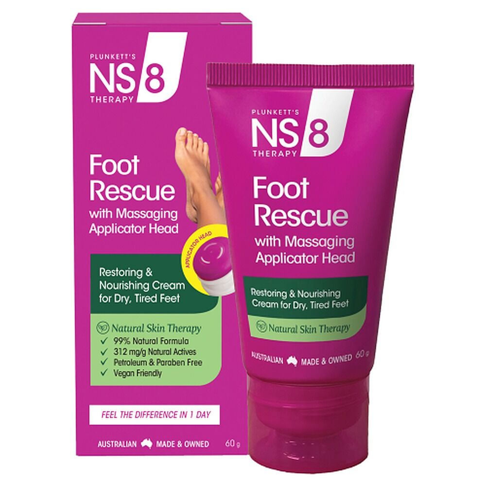 Plunketts NS8 Foot Rescue White Cream 60g
