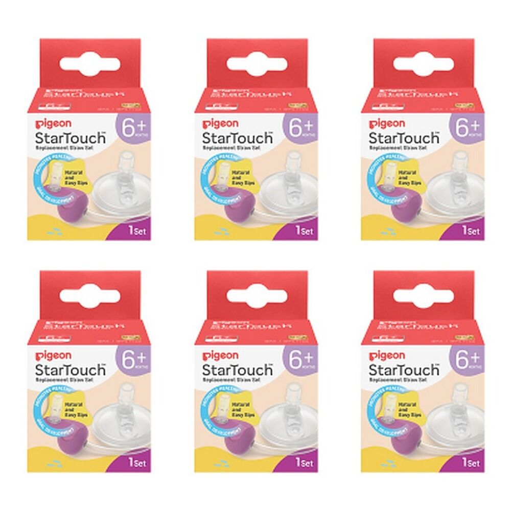 Pigeon Starouch Replacement Straw Set Berry Blast Pack of 6