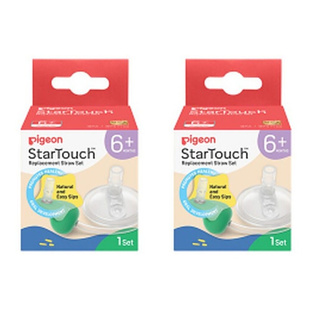 Pigeon Startouch Replacement Straw Set Mint To Be Pack of 2