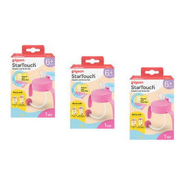 Pigeon Startouch Adapter + Straw Set Bubblegum Pop Pack of 3