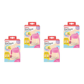 Pigeon Startouch Adapter + Straw Set Bubblegum Pop Pack of 4