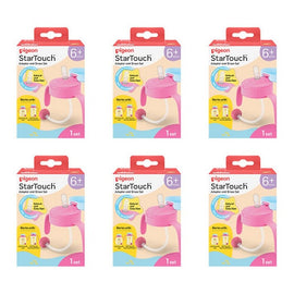 Pigeon Startouch Adapter + Straw Set Bubblegum Pop Pack of 6