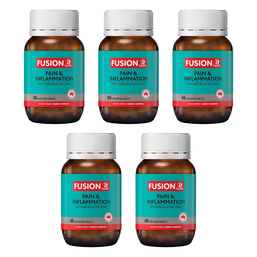 Fusion Health Pain & Inflammation 60 Tablets Pack of 5
