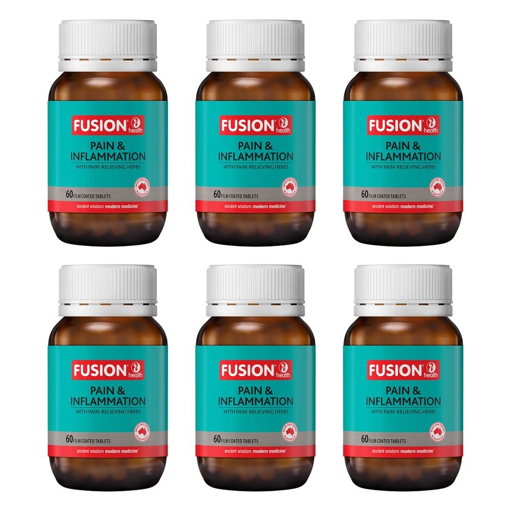 Fusion Health Pain & Inflammation 60 Tablets Pack of 6