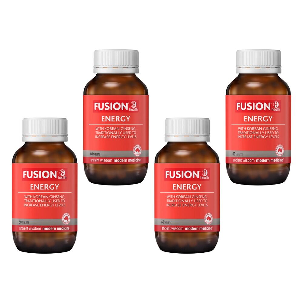 Fusion Health Energy 60 Tablets Pack of 4