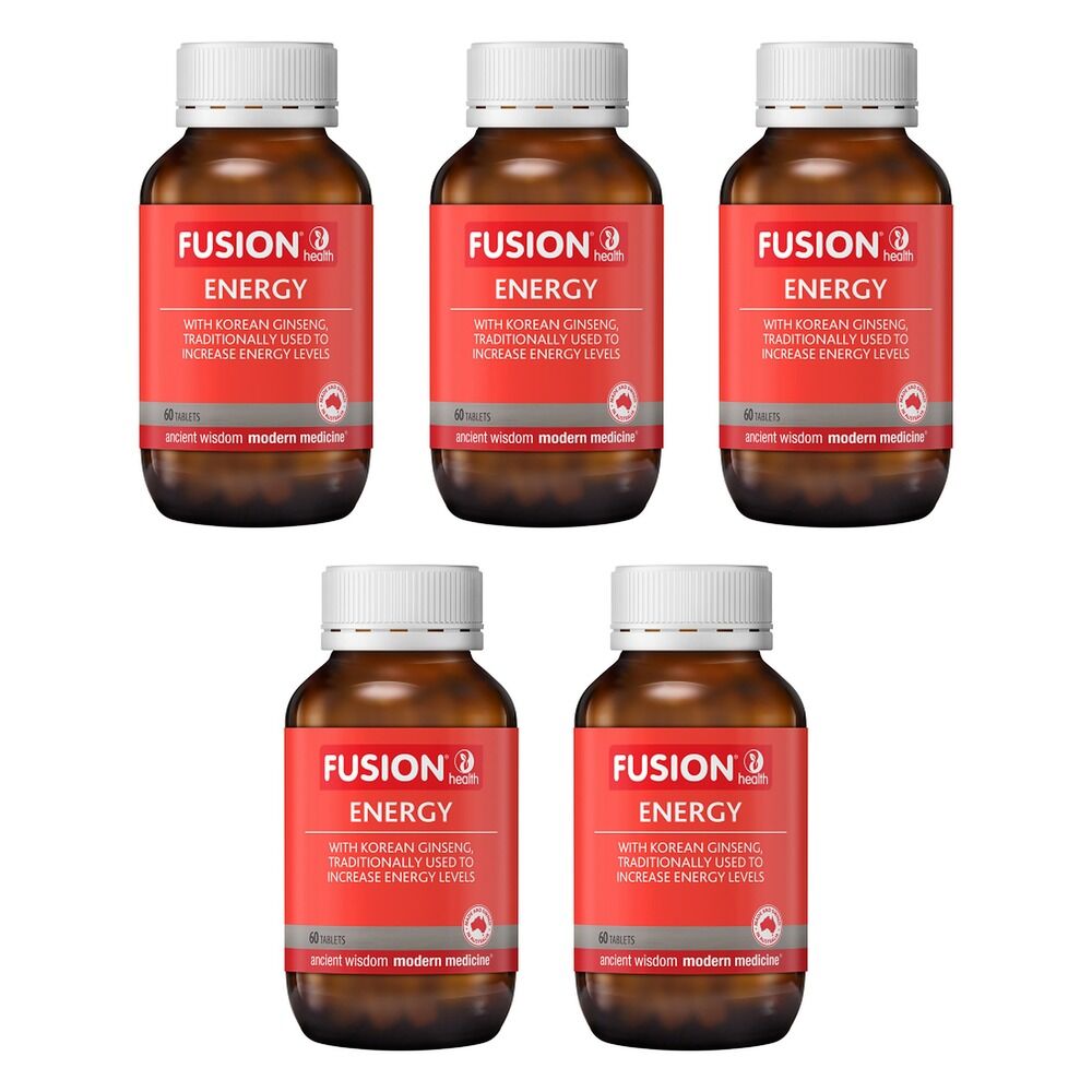 Fusion Health Energy 60 Tablets Pack of 5