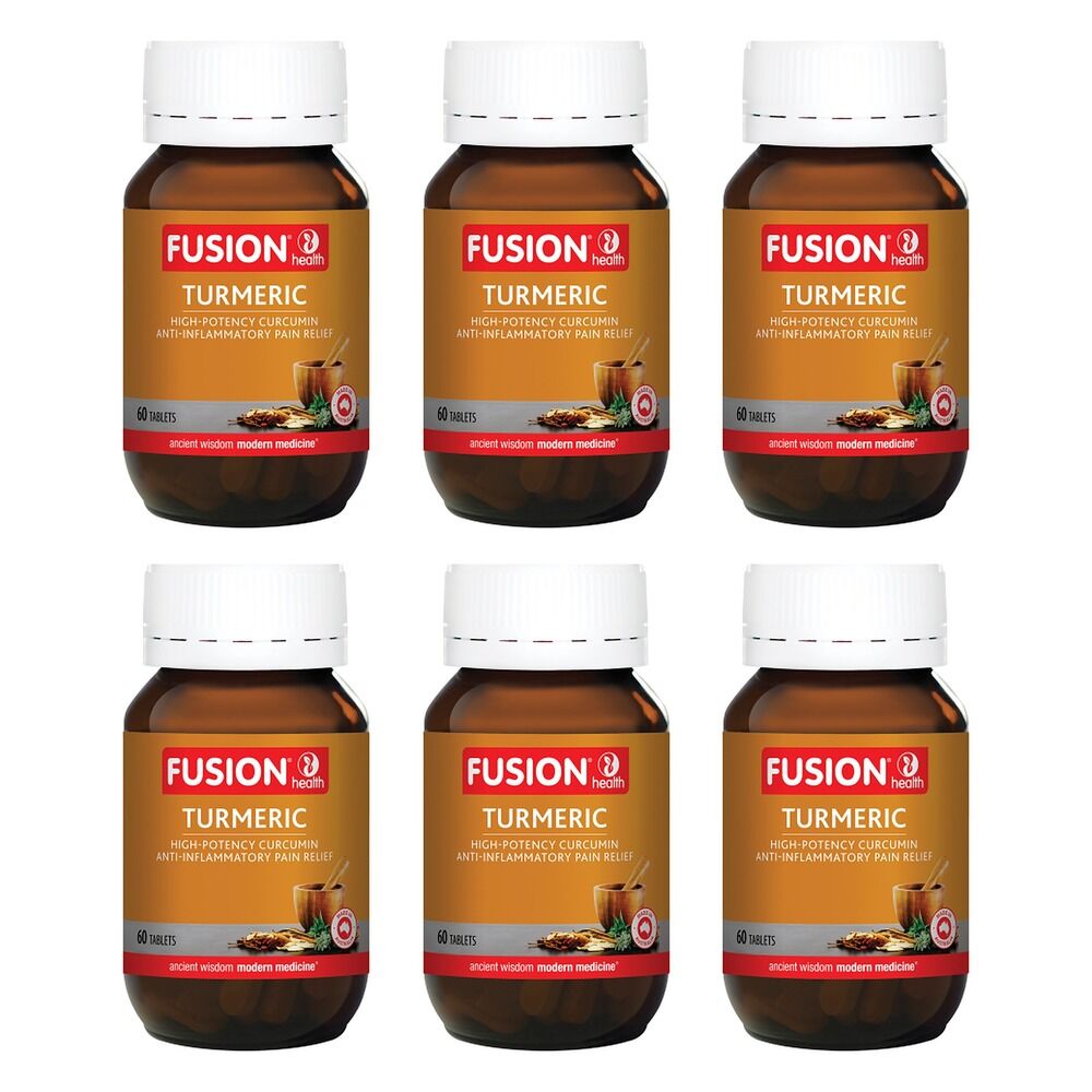 Fusion Health Turmeric 60 Tablets Pack of 6