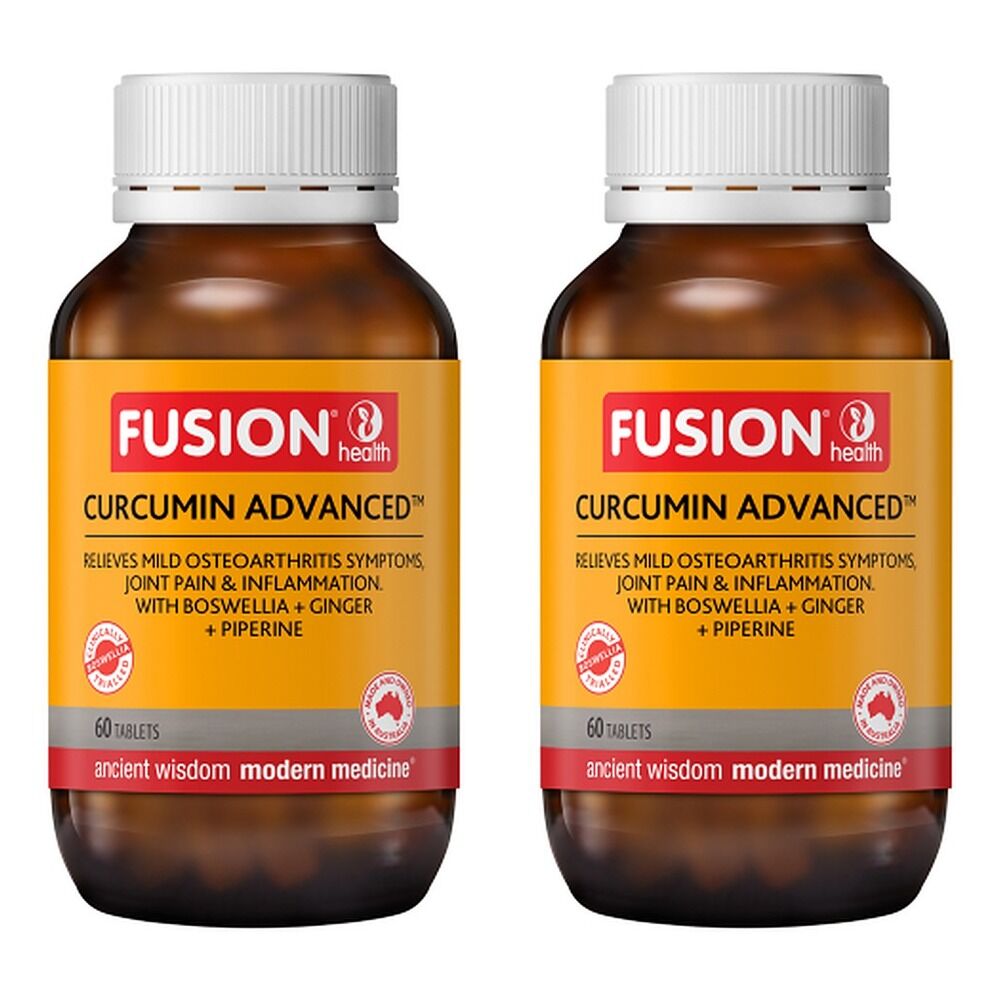 Fusion Health Curcumin Advanced 60 Tablets Pack of 2