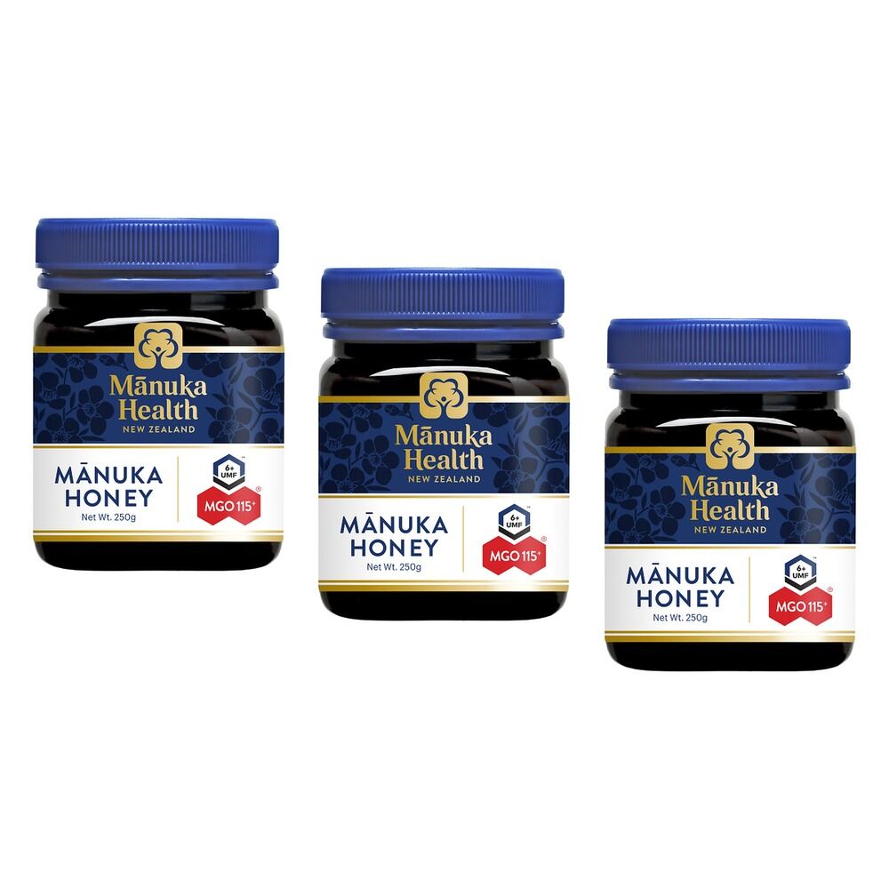 Manuka Health MGO 115+ UMF 6 Manuka Honey 250g Pack of 3