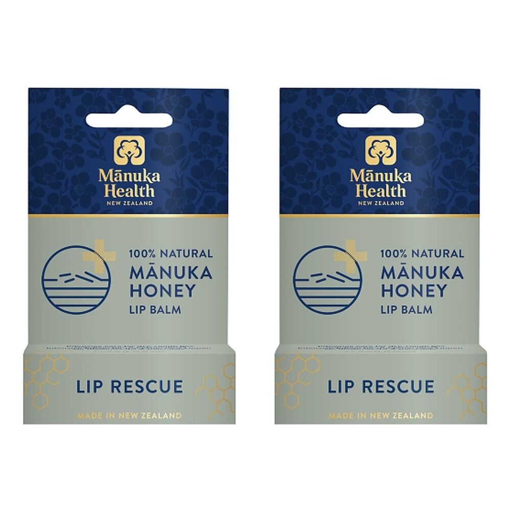 Manuka Health Manuka Honey Lip Balm 4.5g Pack of 2