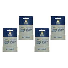 Manuka Health Manuka Honey Lip Balm 4.5g Pack of 4