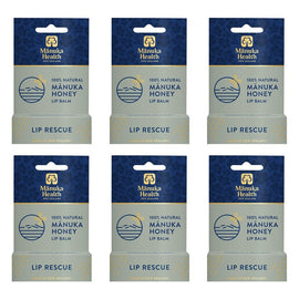 Manuka Health Manuka Honey Lip Balm 4.5g Pack of 6