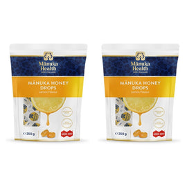 Manuka Health MGO 400+ Manuka Honey Drops Lemon 250g Pack of 2