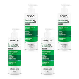 Dercos Anti-Dandruff Deep Cleansing Shampoo 390mL Pack of 4