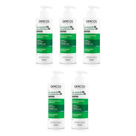 Dercos Anti-Dandruff Deep Cleansing Shampoo 390mL Pack of 5