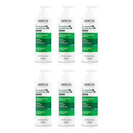 Dercos Anti-Dandruff Deep Cleansing Shampoo 390mL Pack of 6