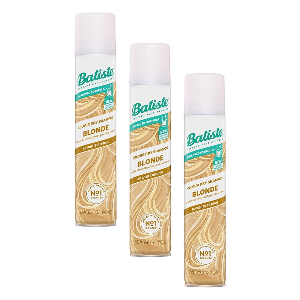 Batiste Blonde Colour Dry Shampoo 200mL Pack of 3