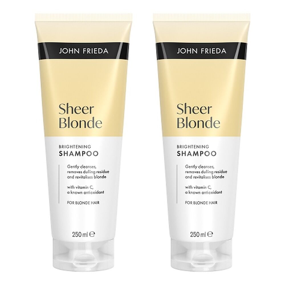 John Frieda Sheer Blonde Brightening Shampoo 250mL Pack of 2