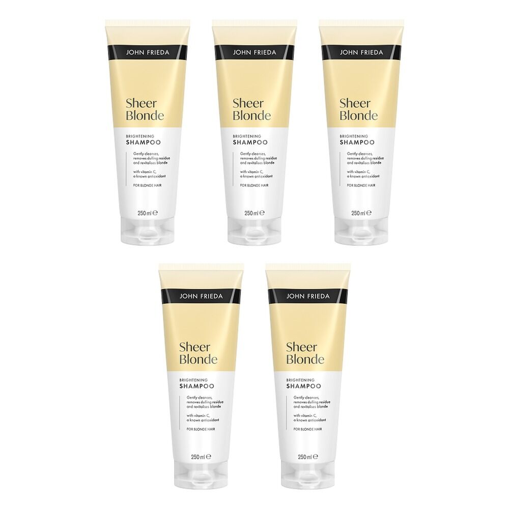 John Frieda Sheer Blonde Brightening Shampoo 250mL Pack of 5