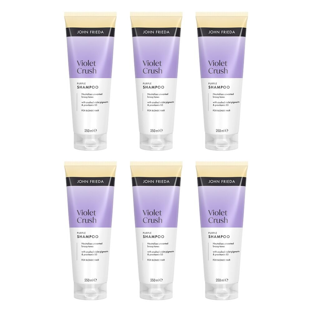 John Frieda Violet Crush Purple Shampoo 250mL Pack of 6