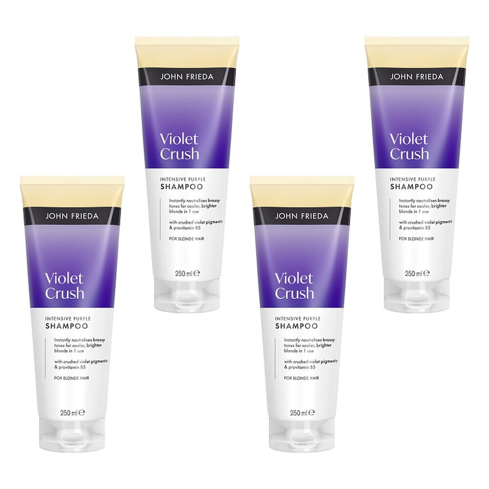 John Frieda Violet Crush Intensive Purple Shampoo 250mL Pack of 4