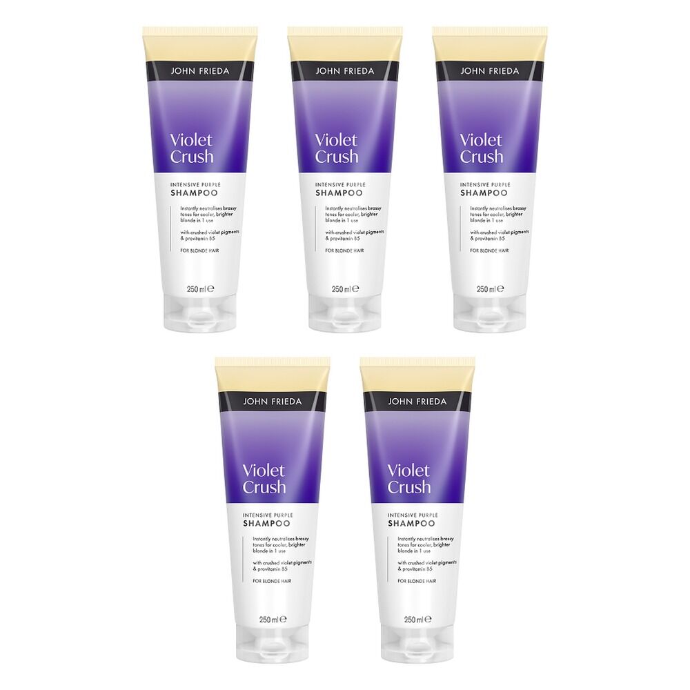 John Frieda Violet Crush Intensive Purple Shampoo 250mL Pack of 5