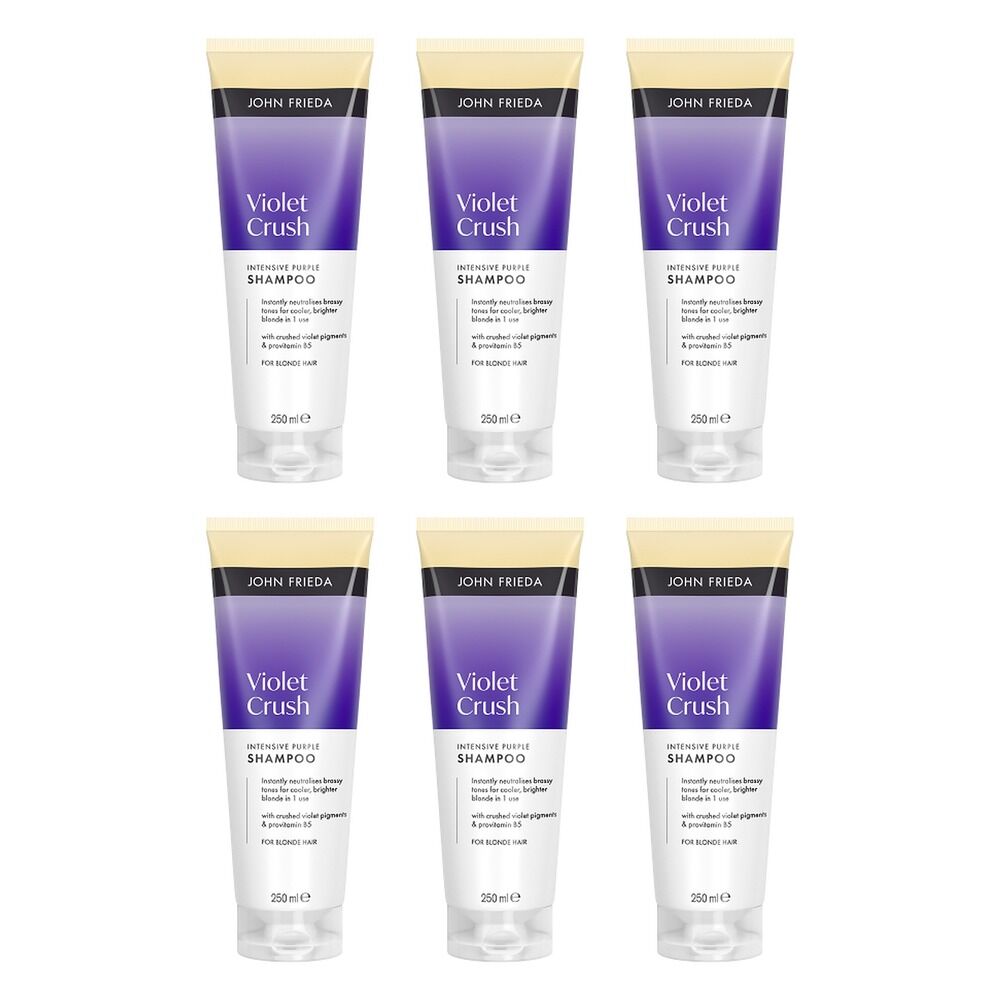 John Frieda Violet Crush Intensive Purple Shampoo 250mL Pack of 6