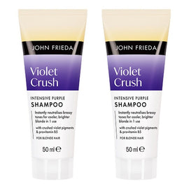 John Frieda Violet Crush Intensive Purple Shampoo 50mL Pack of 2