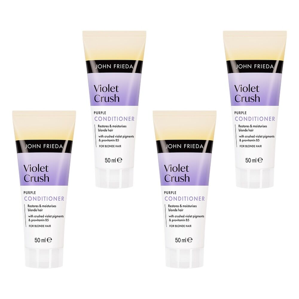 John Frieda Violet Crush Purple Conditioner 50mL Pack of 4