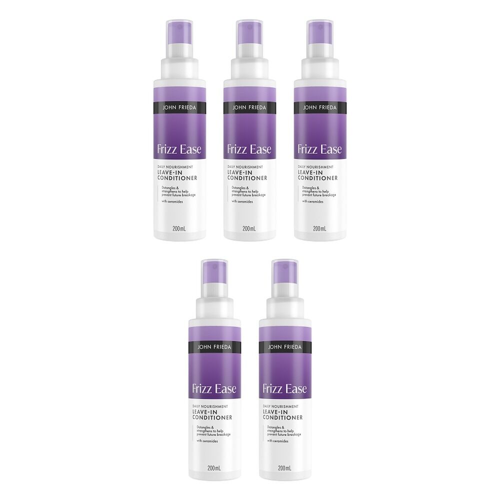 John Frieda Frizz Ease Daily Nourishment Leave-in Conditioner 200mL Pack of 5
