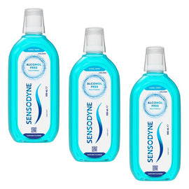 Sensodyne Cool Mint Alcohol Free Mouthwash 500mL Pack of 3