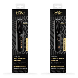 Lady Jayne Rechargeable Smoothing Brush Pack of 2